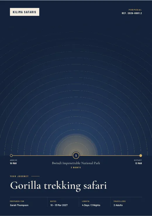 Voyage proposal cover